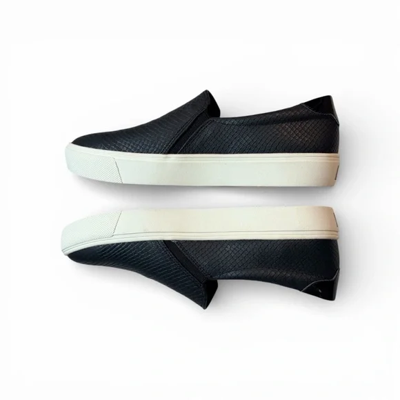 Dr Scholls Be Free Black Snake Embossed Slip On Sneaker SZ 8.5 Women's - Picture 5 of 6